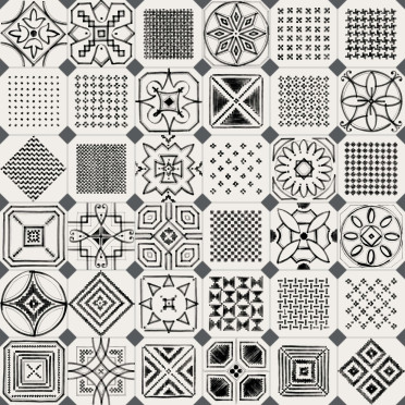 Декор Octogono Variette Sombra 20x20 от Vives Ceramica (Испания)