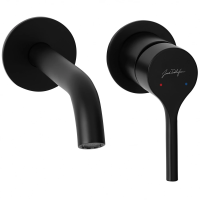 Смеситель для раковины встраиваемый Jacob Delafon Elate E28318-BL черный матовый