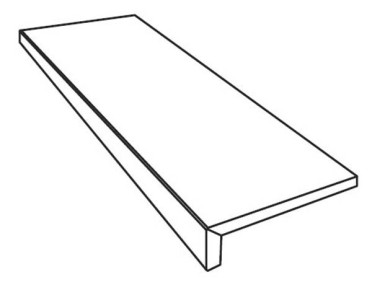 Фронтальная ступень PIETRA VIVA GTOP.ANTRACITE NAT RET. (PF60012280) 32x120x4.5 от ABK Ceramiche (Италия)