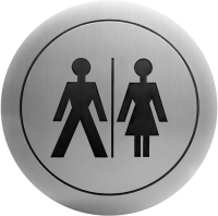 Значок на дверь «М/Ж санузел» Nofer 16722.2.S