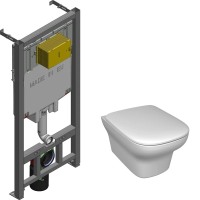 Комплект унитаз с инсталляцией и сиденьем микролифт Jacob Delafon Vox E21772RU-00