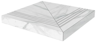 Угловая ступень Монте Тиберио лаппат. левая клееная (SG507102R/GCS) 33x33x1.1 от Kerama Marazzi (Россия)