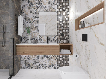 Мозаика Kanzas микс коричневый 29.7x29.7 от Laparet