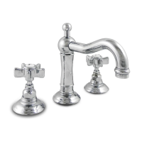 Смеситель двухвентильный Nicolazzi 1409CR18 с автоматическим сливом для раковины