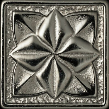 Декор SILVO-25 вставка LILY латунная 5x5 от BronzoDecor (Россия)