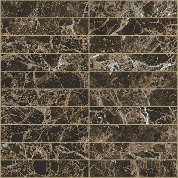 Мозаика BIJOUX MARRON IMPERIAL MAT MOS (3x15) (767578) 30x30 от REX Ceramiche (Италия)