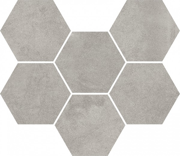 Мозаика Expo Grey Mosaico Hexagon (620110000173) 25x29 от ColiseumGres (Россия)