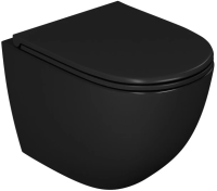 Унитаз подвесной с сиденьем микролифт D&K Matrix DT1396025 безободковый