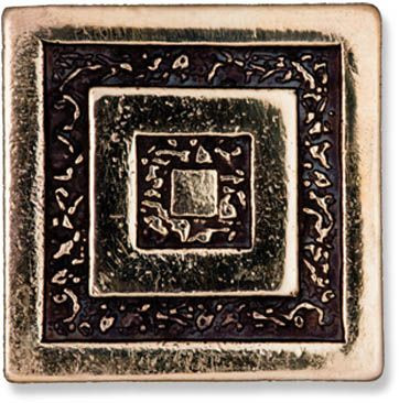 Декор BRONZO-25 вставка INFINITY латунная 5x5 от BronzoDecor (Россия)