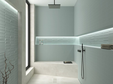 Настенная плитка Three-D Flat Blue 5x20 от APE Ceramica (Испания)