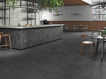 Керамограни Moderno Beton Black Sand coloured body 60x120x0.9 от Art&Natura Ceramic (Индия)