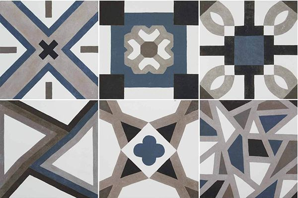 Керамогранит Niza Azul (6 дизайнов) 20x20 от Roca (Испания)