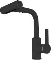 Смеситель для кухни RUSH Tinos TI3732-17Black черный матовый