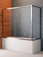 Шторка для ванны Radaway Vesta 180 см. профиль хром, стекло прозрачное