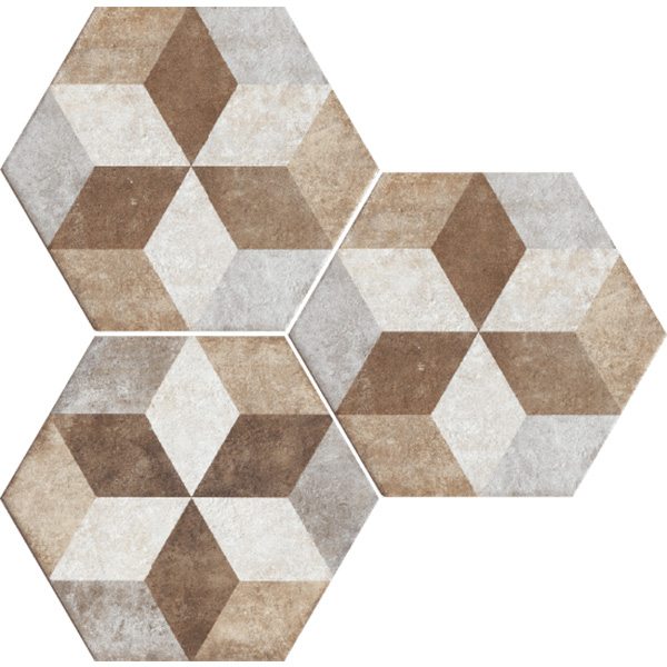 Керамогранит DECO EXAGONA TEXTURE 4 NAT. 34.5x40 от Fioranese Ceramica (Италия)