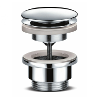 Донный клапан Paini 53CR945ETSR клик-клак, универсальный