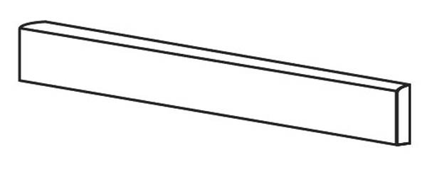 Плинтус PIETRA VIVA BATTISCOPA ANTRACITE NAT RET. (PF60012272) 5.5x80 от ABK Ceramiche (Италия)