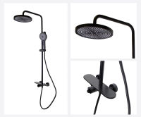 Комплект для ванны Bronze de Luxe Icon 80112CB черный