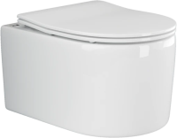 Унитаз подвесной с сиденьем микролифт Ceramica Nova Moments CN3003 безободковый