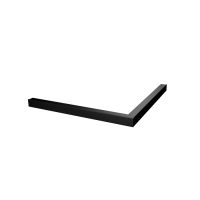 Декоративный профиль под душевое ограждение IDDIS Slide, черный L 120х90 (SLI5BS3i22)