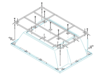 Каркас для ванны Cezares Plane Duo 178x133 PLANE_DUO-MF
