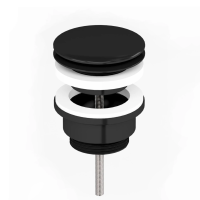 Донный клапан клик-клак Paini 53PZ945ETSR универсальный, черный матовый