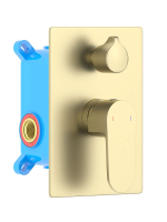 Смеситель для ванны Aquatek Оберон AQ1246BG шлифованное золото