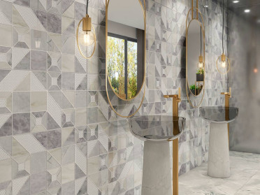 Настенная плитка TESEO ARC GRIS (JJC710) 40x120 от Saloni Ceramica (Испания)