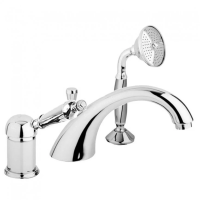 Смеситель на борт ванны с выдвижным душем Cezares Elite ELITE-BVDM-01-M хром