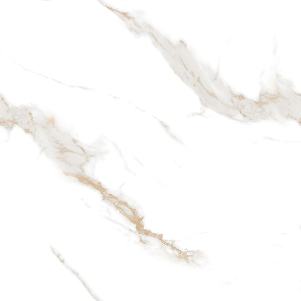 Керамогранит Calacatta Sharp Gold Белый Полированный 80x80 от Ceradim (Индия)