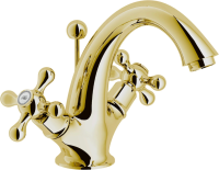 Смеситель для раковины Nobili Grazia GRC5118/6GDP Royal gold (Уценка)