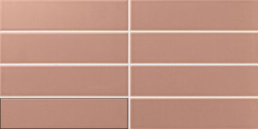 Настенная плитка Three-D Flat Terracota 5x20 от APE Ceramica (Испания)