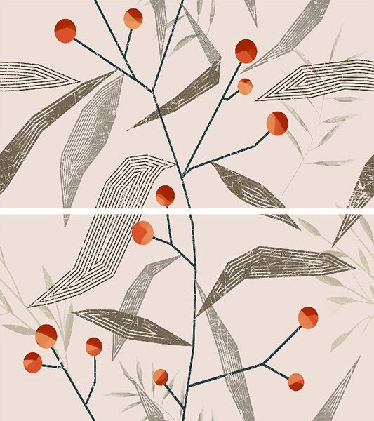 Панно Seventies Bell (компл. из 2-х штук) 60x60 от Creto (Россия)