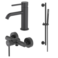 Комплект смесителей для ванны Aquatek Европа AQ1331MB черный