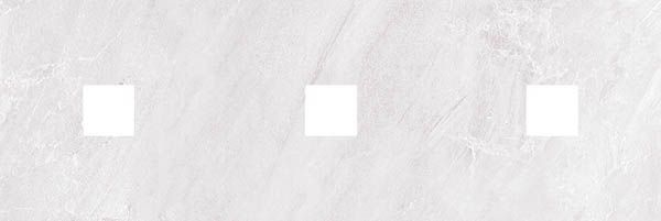 Декор Мармара (с 3-мя вырезами 5.6х5.6) серый 20x60 от Laparet