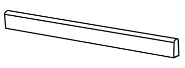 Плинтус NOBILE BLANC DU BLANC BATT (PF60006643) 5.5x120 от Ariana (Италия)