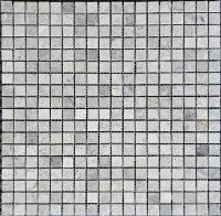 pixmosaic PIX 328 Tundra Grey, чип 15х15 мм, сетка 305х305х4 мм, Полированная