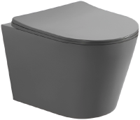 Унитаз подвесной с сиденьем микролифт Aquatek Вега AQ1905-MG безободковый