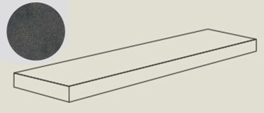 Ступень угловая BLEND CONC.ANG.TOP SX IRON RET левая (PF60006955) 32x120x4.5 от ABK Ceramiche (Италия)