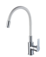 Смеситель для кухонной мойки RUSH Siple (SI7335-60White) с гибким изливом