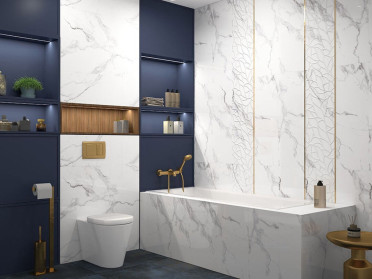 Настенная плитка CARARA BIANCO ERA 30x90 от Gravita (Индия)