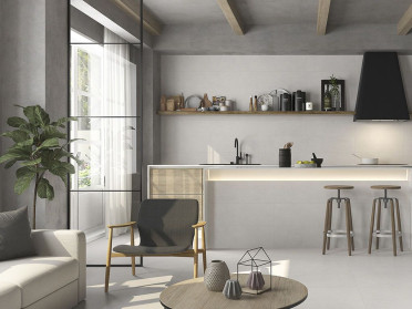 Настенная плитка Rev. Gravel square white 40x120 от Argenta (Испания)