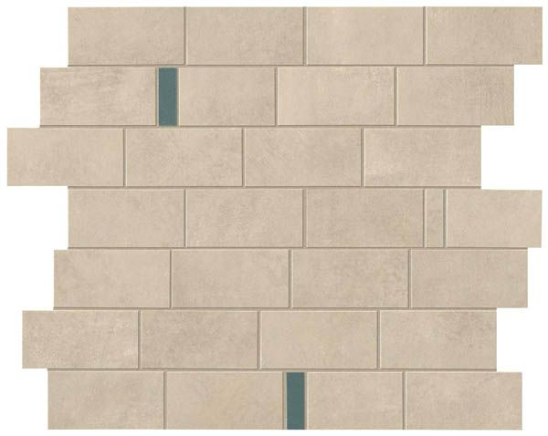 Мозаика Boost Pro Cream Minibrick Pro Blue (9BMV) 29.7x33.3 от Atlas Concorde (Италия)