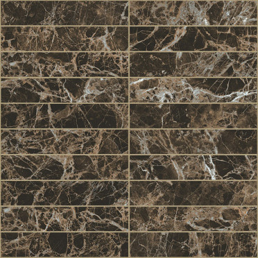Мозаика BIJOUX MARRON IMPERIAL GLO MOS (3x15) (767573) 30x30 от REX Ceramiche (Италия)