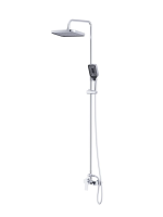 Смесители BelBagno DUE Душевая стойка со смесителем, хром DUE-DOCM-CRM