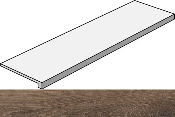 Фронтальная ступень ECO CHIC GRAD.TOP BROWN RET (PF600066650) 32x120x4.5 от ABK Ceramiche (Италия)