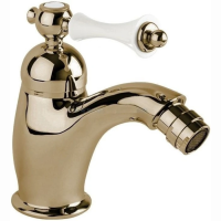 Смеситель для биде Cezares Margot MARGOT-BSM1-02-Bi бронза ручка белая