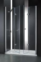 Душевая дверь в нишу Cezares Elena 200 см. профиль хром, стекло прозрачное