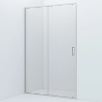 Душевая дверь в нишу Iddis Zodiac 130 см. профиль хром, стекло прозрачное