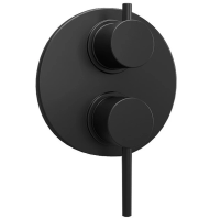 Смеситель для ванны Paini Brera 74PZ6911 встраиваемый, черный матовый PVD